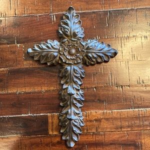 Beautiful ornate Bronze resin Cross